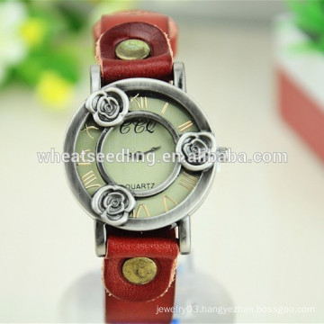 2015 New arrival mens genuine leather watch